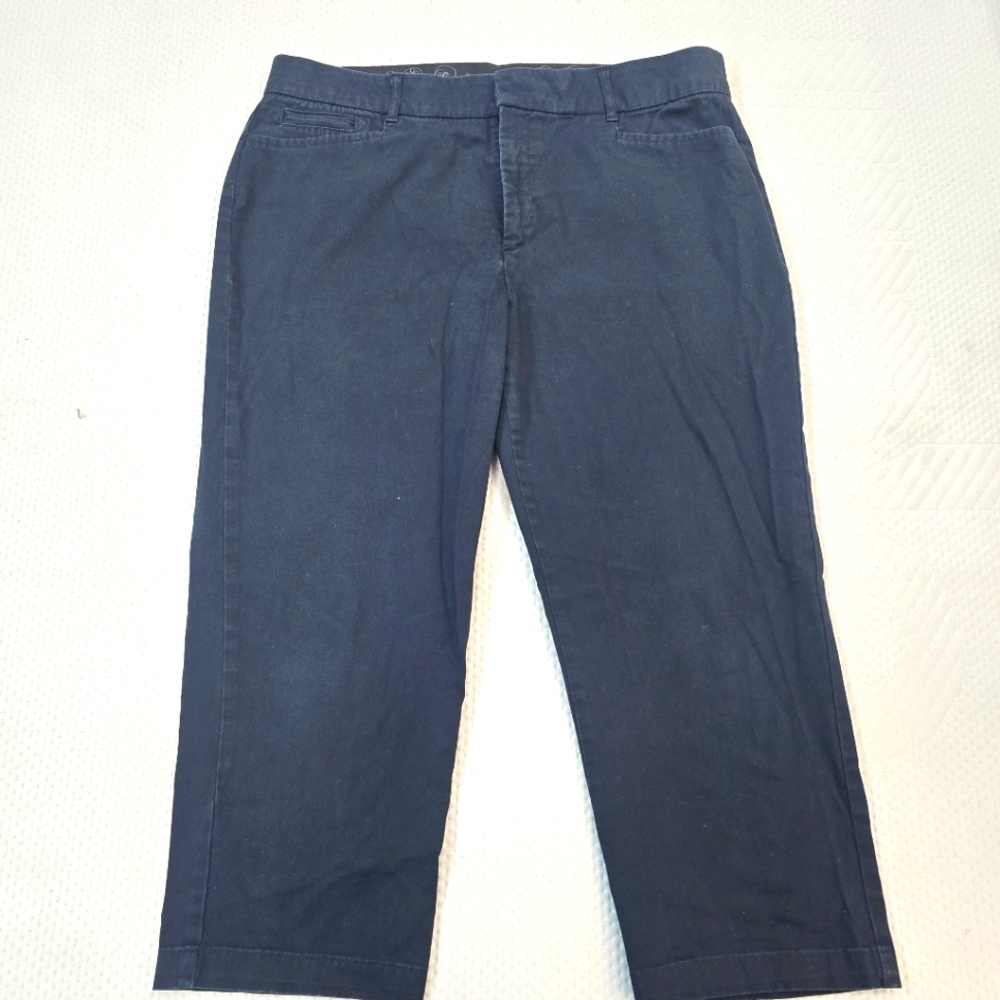 JM Collections Women's Classic Straight Leg Black Pants Size 16
